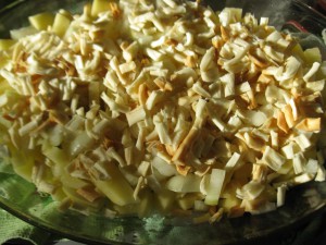 картофельная запеканка с сыром сулугуни 